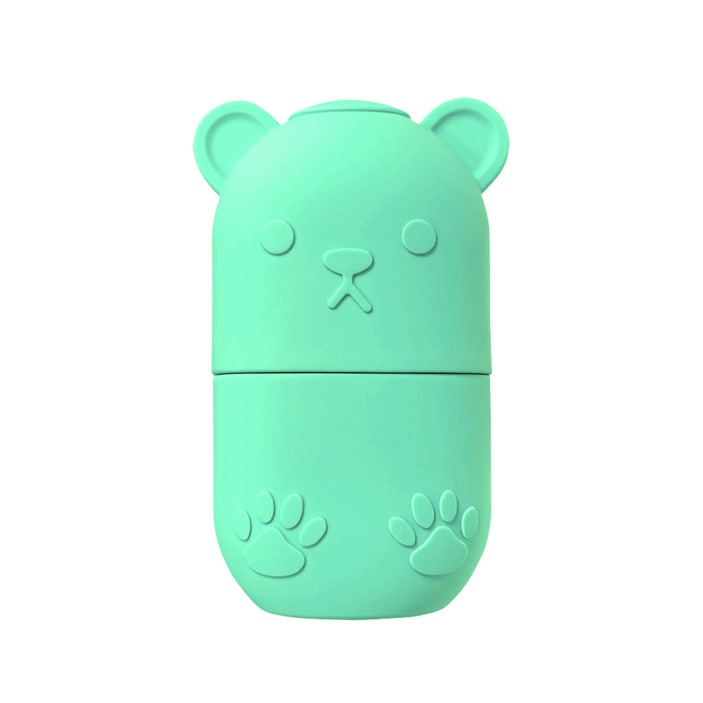 Silicone Ice Roller - Cute Bear Shape Massager For Daily Skin Care routine