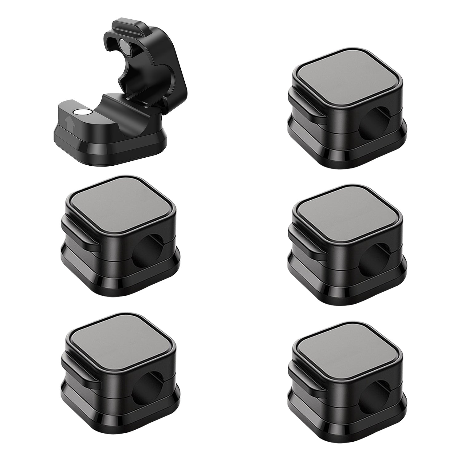Magnetic Cable Organizer Clips 6-Pack For Daily Desk Setup