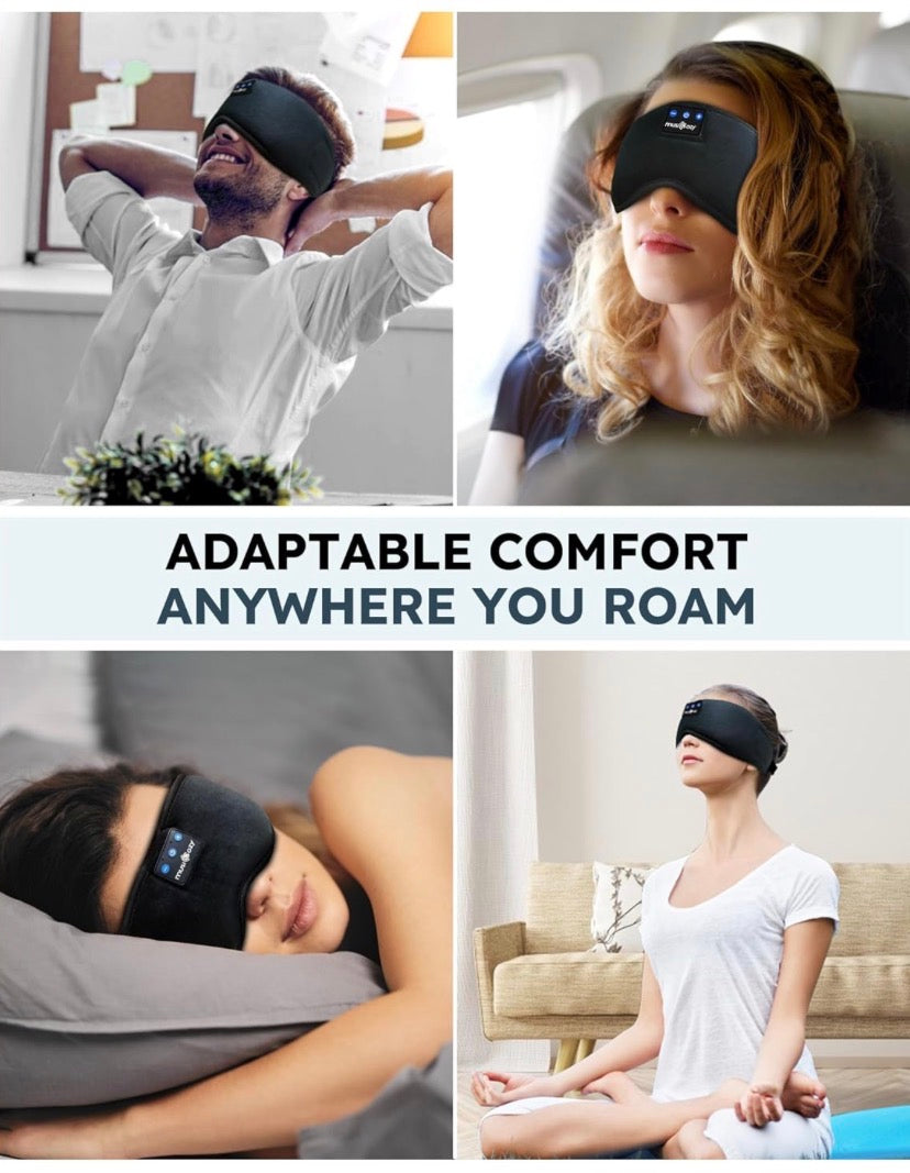 Bluetooth Sleep Mask With Built-In Speakers