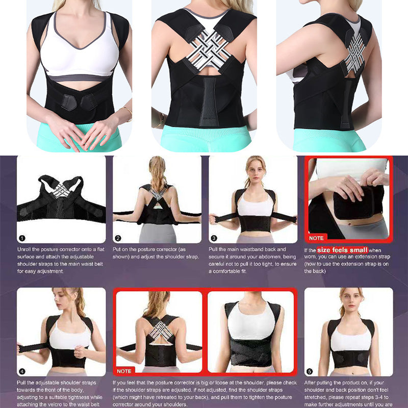 Adjustable Posture Support Brace For Daily Comfort