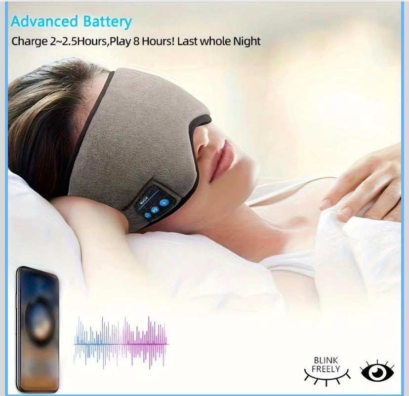 Bluetooth Sleep Mask With Built-In Speakers