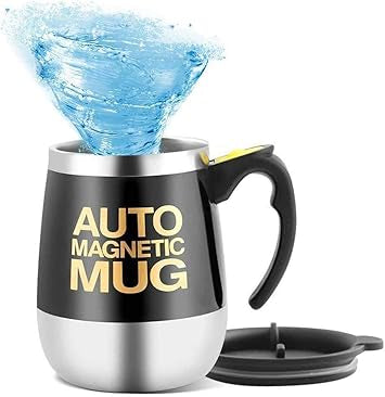 Portable Magnetic Self-Mixing Mug