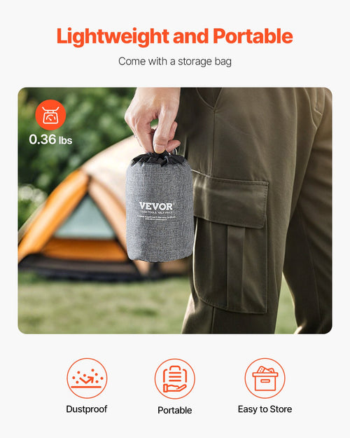 Inflatable Camping Pillow Portable Travel Pillow With Machine Washable Cover