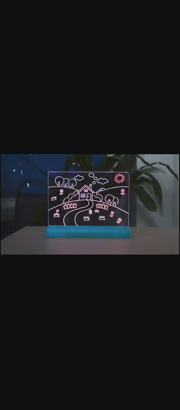3D Magic Drawing Board with 8 Light Effects Educational Sketch Pad